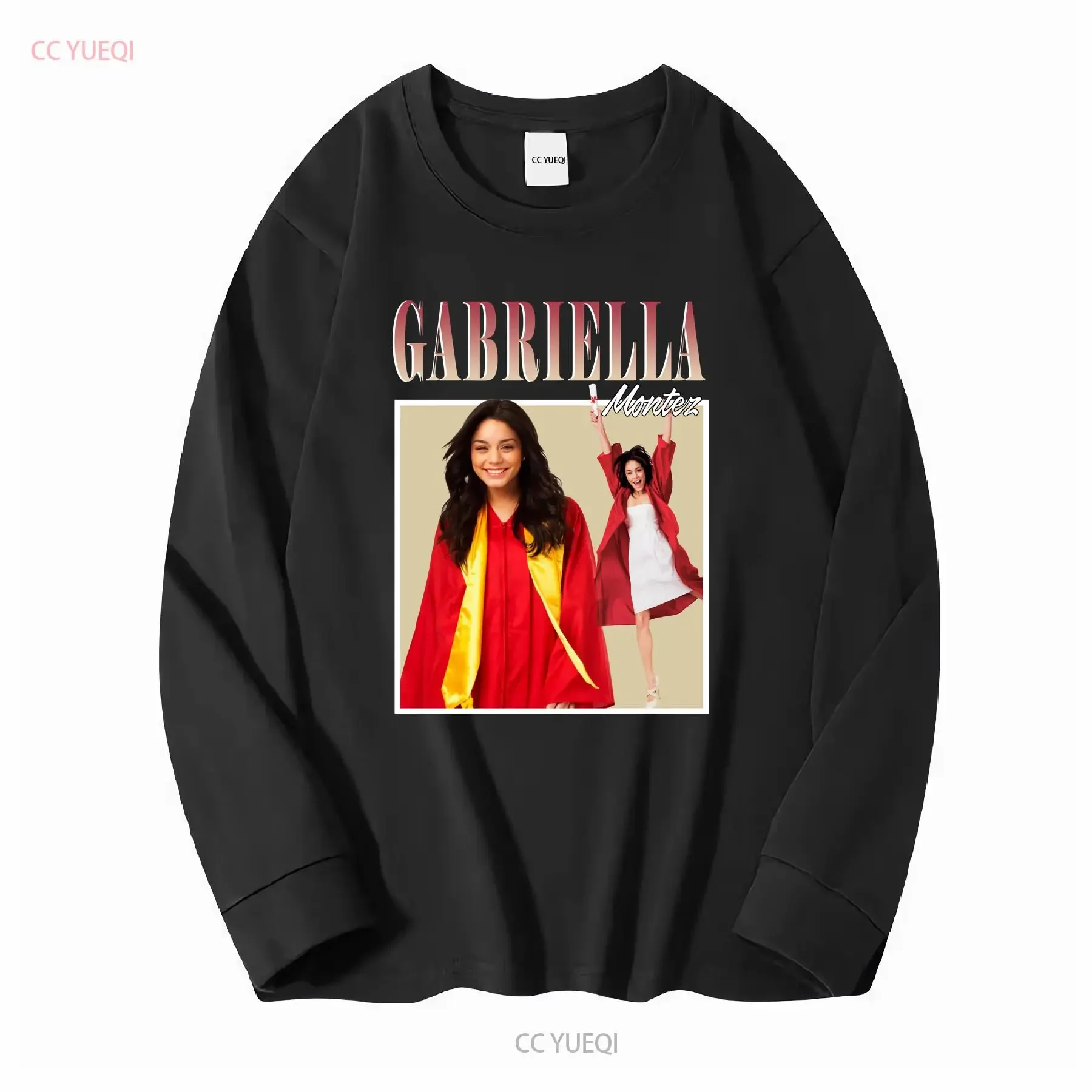 غابرييلا مونتيز المدرسة الثانوية الموسيقية تي شيرت طويل أو قصير الأكمام خمر غسلها تنوعا للجنسين عادية قليلا #3