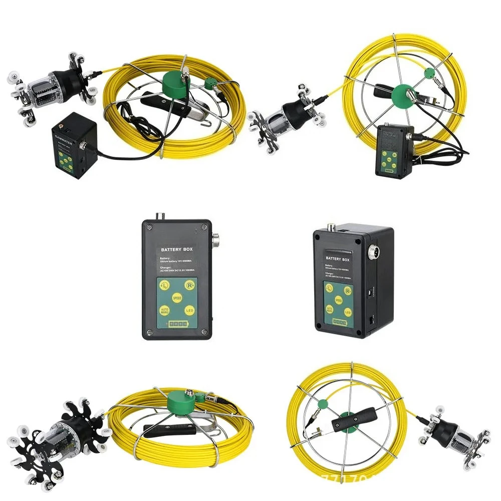 7-Inch pipe endoscope sewer 360-degree gimbal rotation video detection camera 9-10 inches
