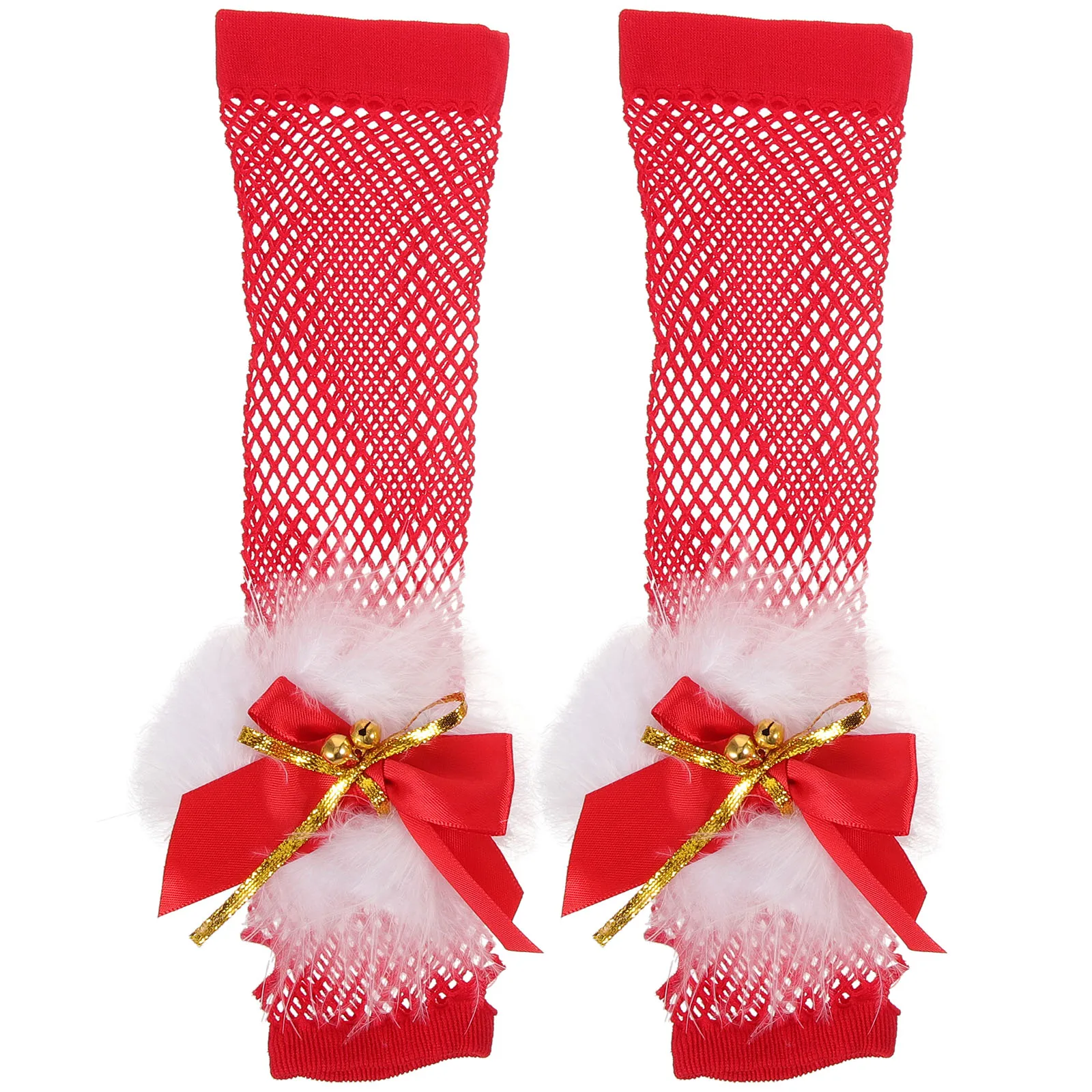 

1 Pair Christmas Gloves Cosplay Fingerless Mesh Party Dance Costume Accessories Women Girls Festival Winter Wear Unique