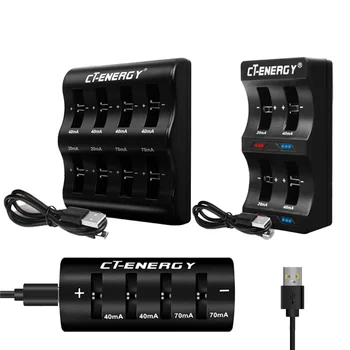 4/8 Slot Slimme Oplader Reizen Draagbare Oplader voor 1220 1240 1620 1632 2032 2025 2025 2016 2430 2440 2450 2477 Li-Ion Knoopcel