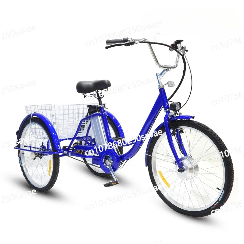 

Electric Power Lithium Battery Pedal Tricycle, 24 ", 36V, 250W, Elderly