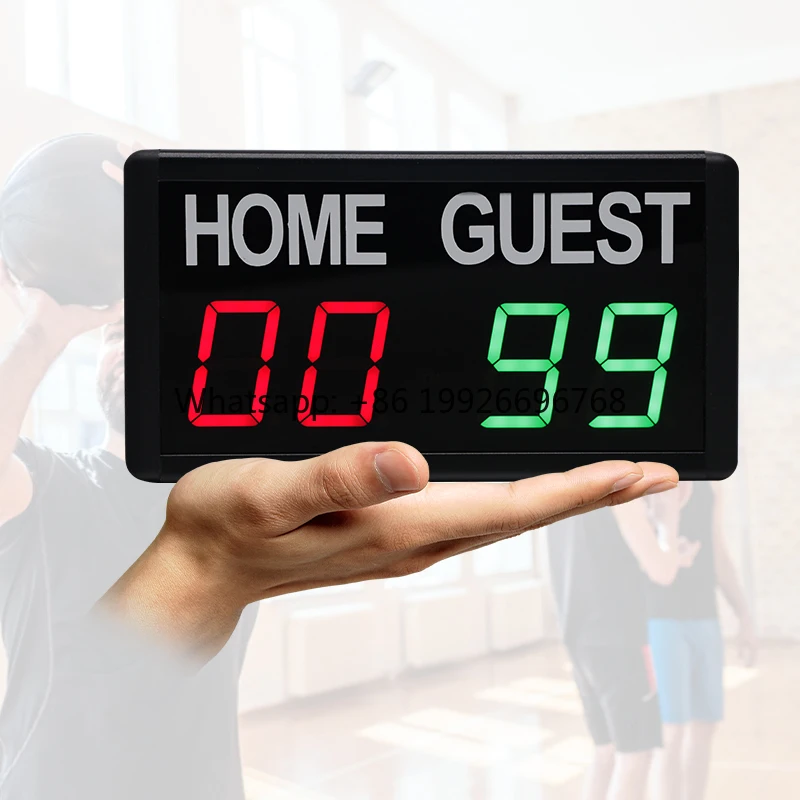 

High Quality 1.8 Inch 4 Digits Display Portable Led Scoreboard Digital Mini Pocket Basketball Scoring Counter Small Score Board