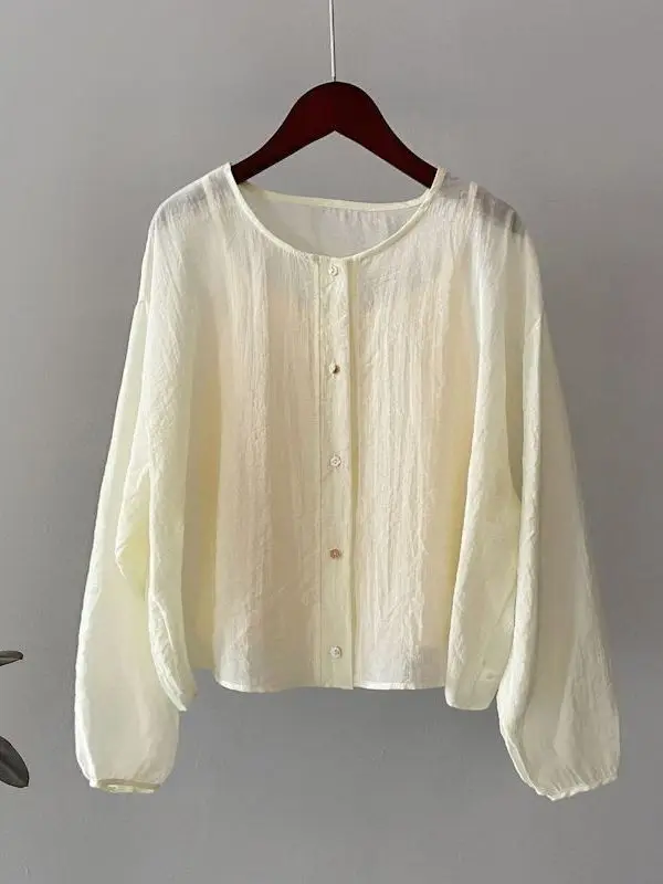 

Летняя удобная защита от солнца, тонкий свободный модный длинный свек, повседневный утягивающий топ небольшого размера, корейский топ для поездок на работу...