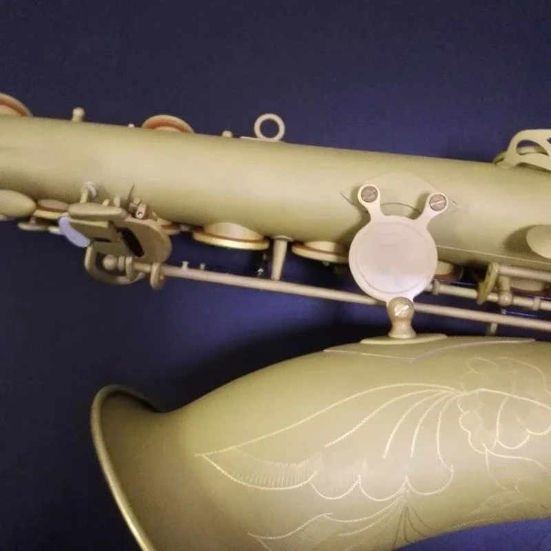 Beautiful Flowers Matt Surface Professional Saxophone Tenor