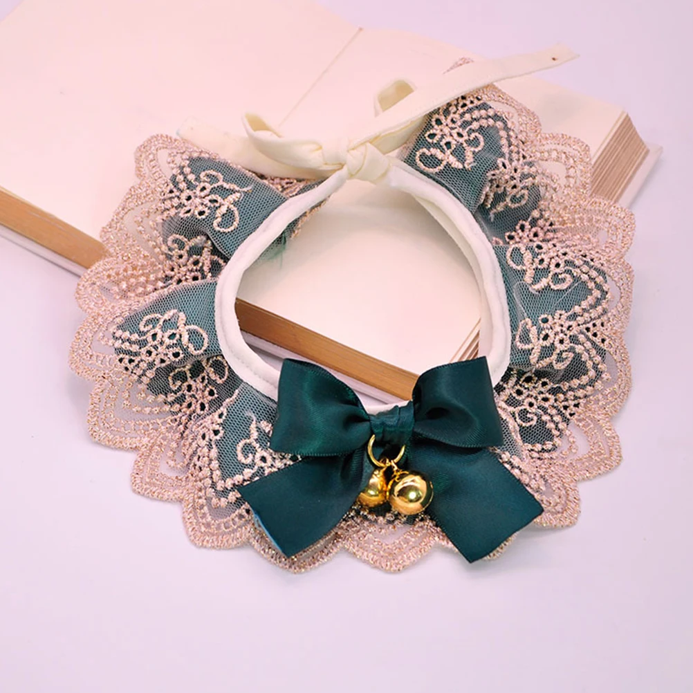 

Pet Neck nament Dog Cat Lace Scarf Collar Adjustable Cotton Kitten Decorative Puppy Fancy Pet Necklace Daily Photo Shoot