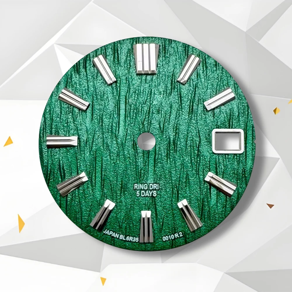 High Quality 28.5mm GS Logo Glacier Dial Suitable For NH35/NH36 Japan Movement Watch Modification Accessories