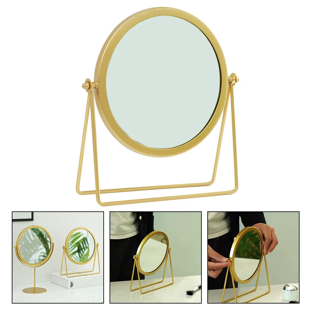 

Cosmetics Mirror Round Modeling Makeup Decor Bedroom Desktop Vanity Mirrors Home Scene Shaped