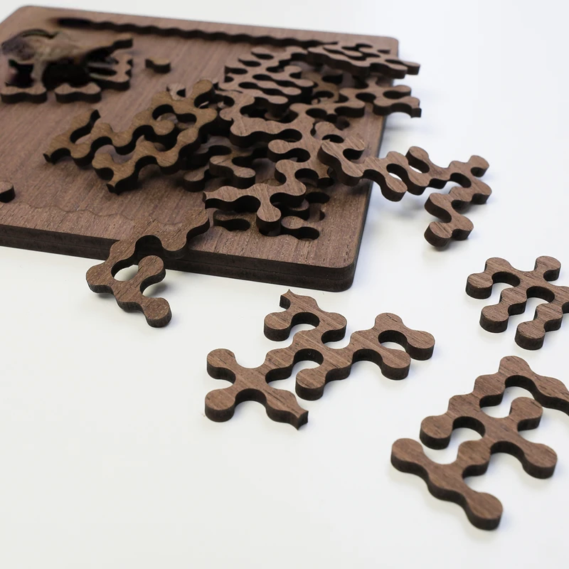 Decompression Wooden Puzzle para Adultos, Brinquedo Super Difícil, Célula Infinita