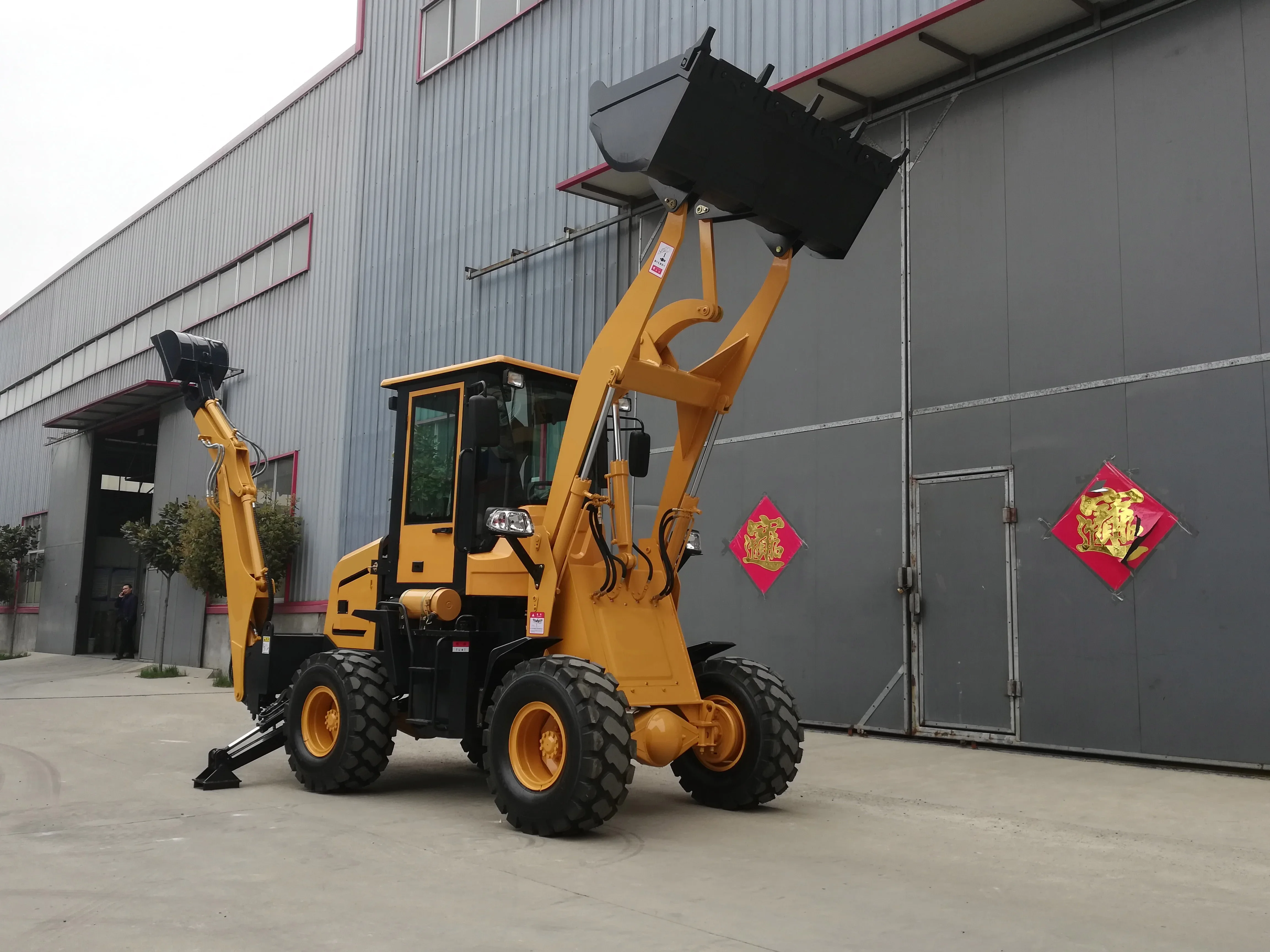 Mini Retroescavadeira Trator, Escavadeira com Máquina Digger, Preço