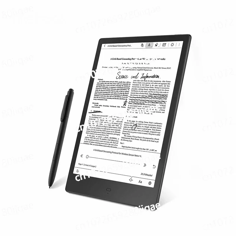 Portable Electronic Book 10.3 inch eBook E-ink screen 227ppi HD Screen BT4.1 E-books Reader Digital Book Read E‑book 4GB + 32GB