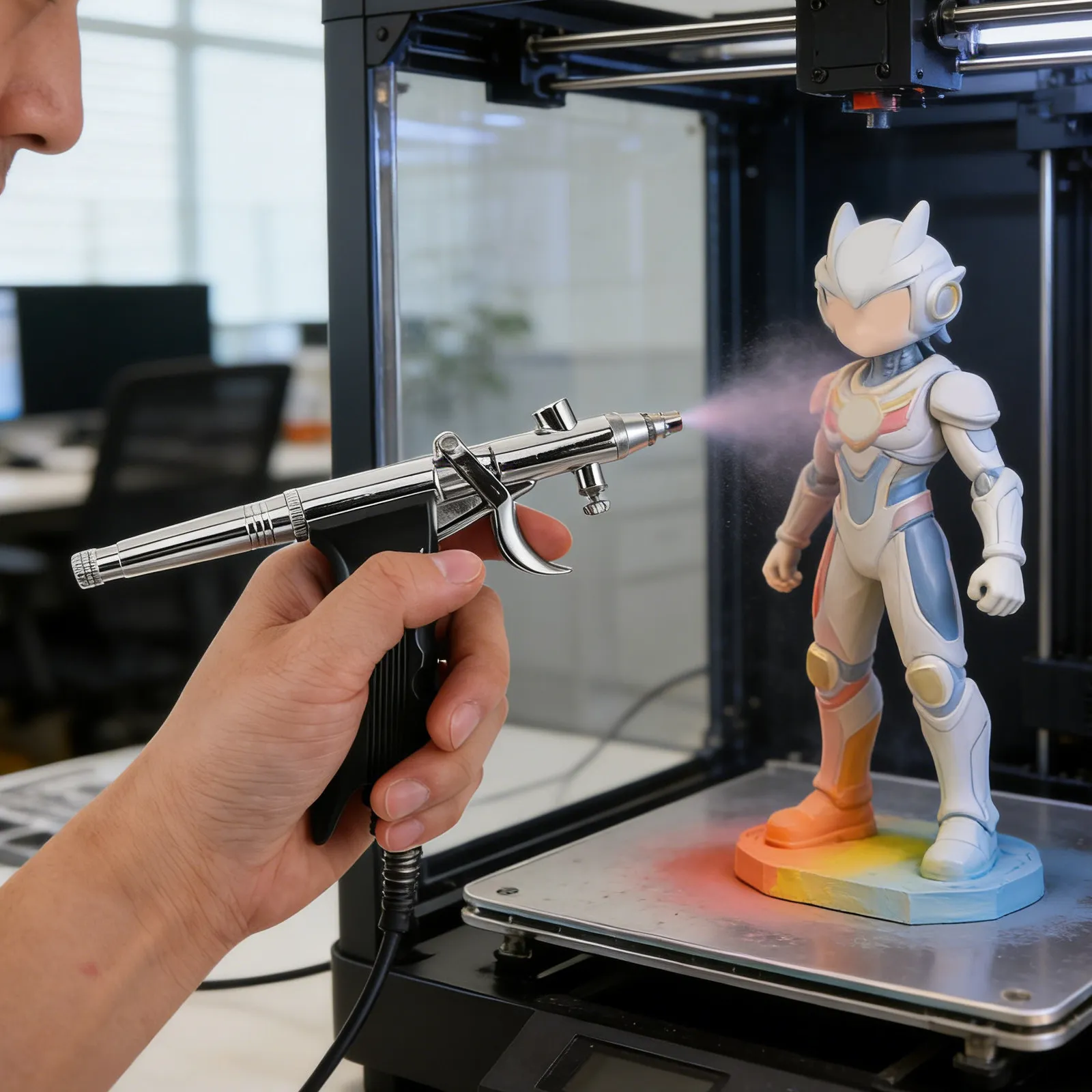 

Набор для аэрографии 0,5 мм, портативный аэрограф для нейл-арта, декора тортов, поделок, ретуши фотографий, коммерческого искусства