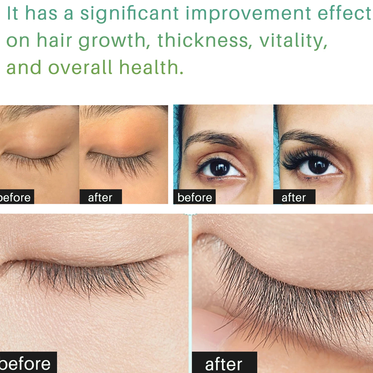 Sérum de croissance rapide des cils, 7 jours, croissance des sourcils, traitement d'extension de maquillage fort, produits de soins épais