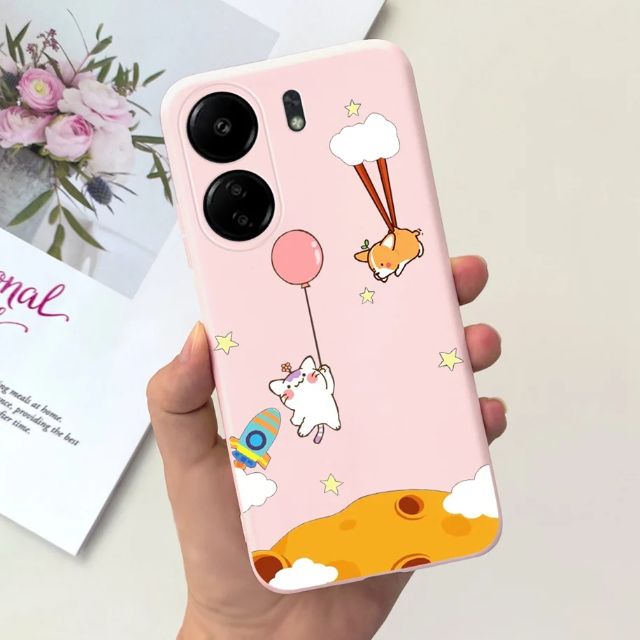 For Xiaomi Redmi 13C Case Redmi 13C 5G Cover Cute Astronaut Slim Bumper Soft Silicone Funda For Xiaomi Redmi 13R Redmi13C Hoesje