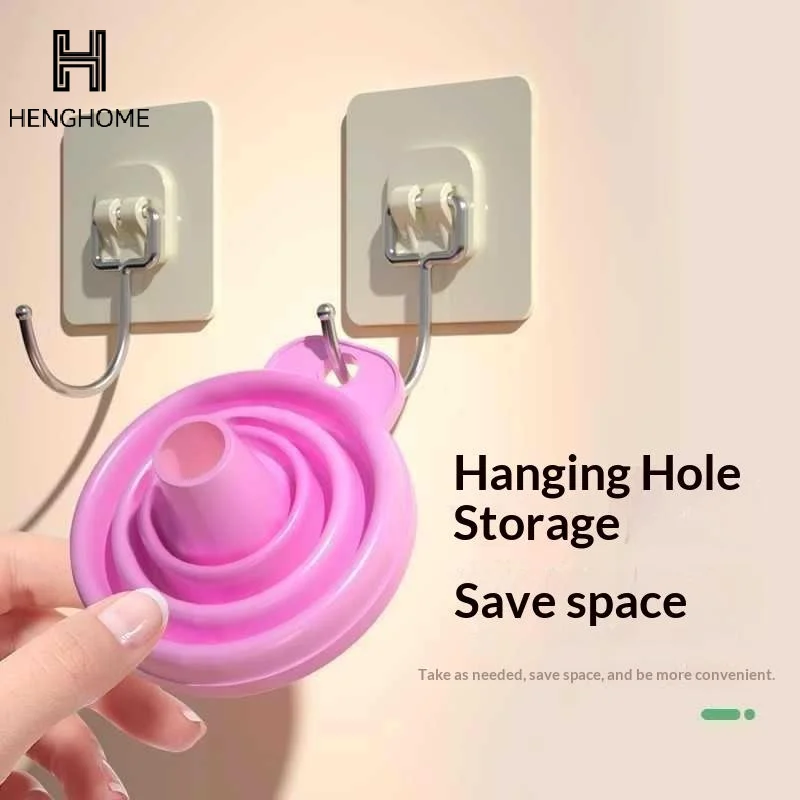Silicone Collapsible Funnel Food Grade Material Space Saving Design For Kitchen Liquid Transfer Pouring Oil Water Sauce