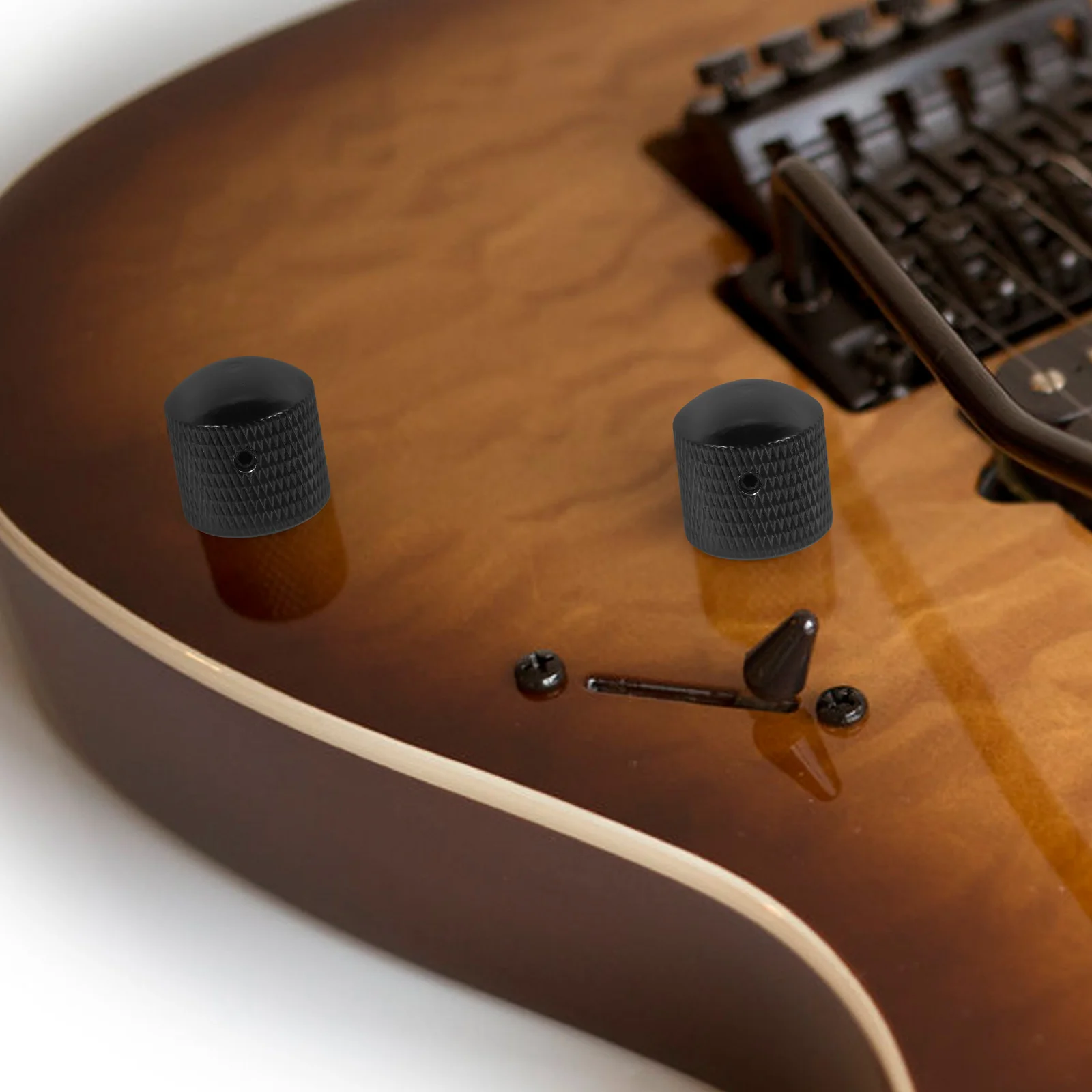 

4 Pcs Electric Guitar Knob Bass Volume Knobs and Tone Control Guitars Accessories Caps Switch for