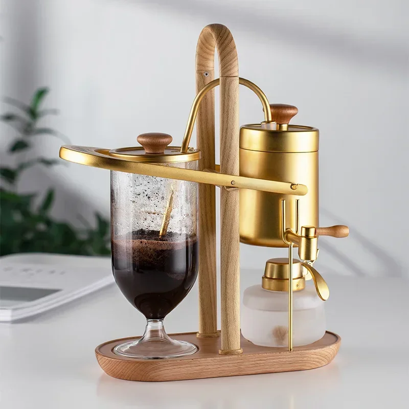 Royal Belgian Coffee Maker Household Siphon Coffee Machine Alcohol Light Manual Coffee Brewing Utensils Gift Box Set