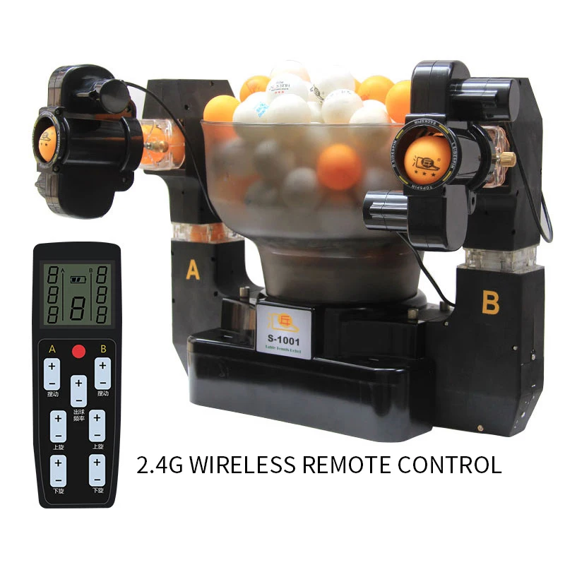 Automatic Table Tennis Serve Robot Two Service Heads.Two Exits.Ping Pong Robot