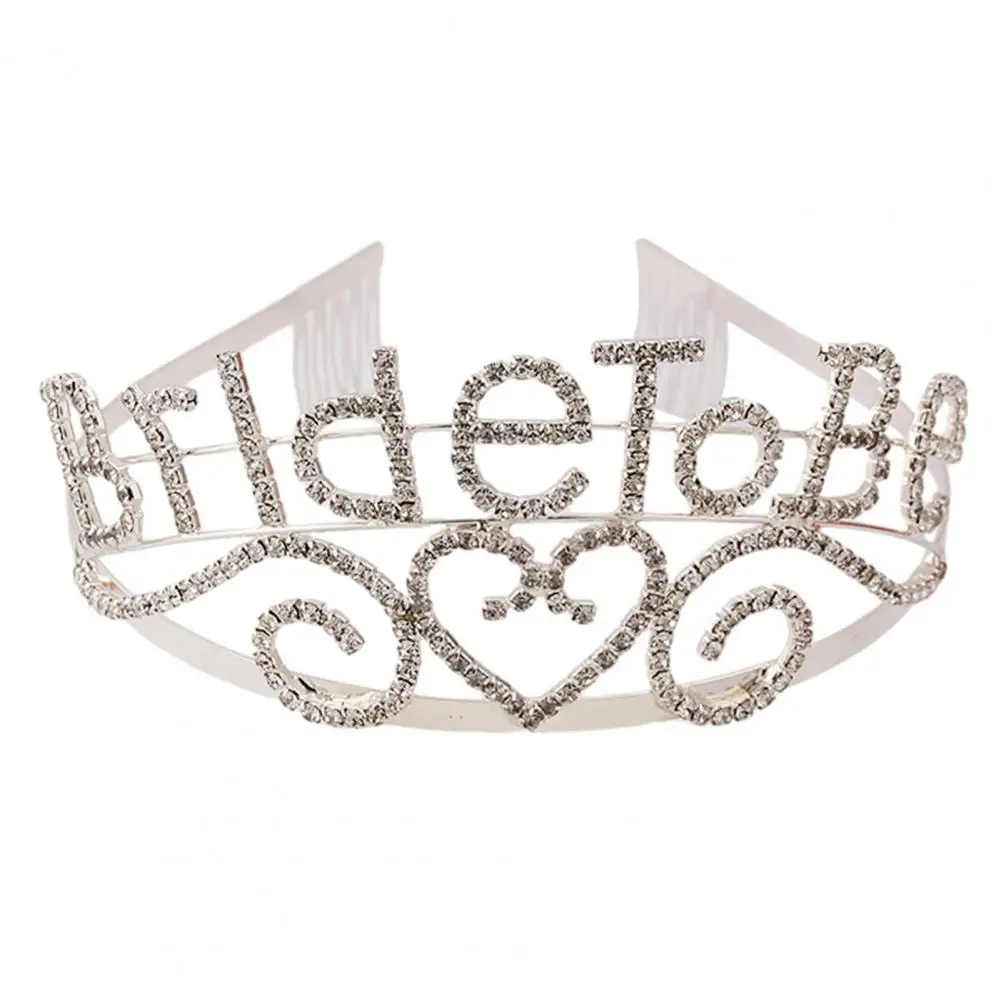 

Women Crown Letter Hollow Shiny Rhinestone Bridal Crown Wedding Hair Accessories Bridesmaid Hair Jewelry Tiaras Headdress