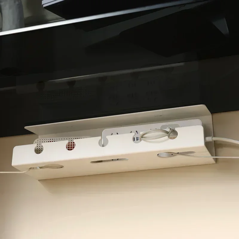 

Undertable cable rack, socket sorting rack, wire fixing storage slot, computer desk fixing, non perforated storage rack