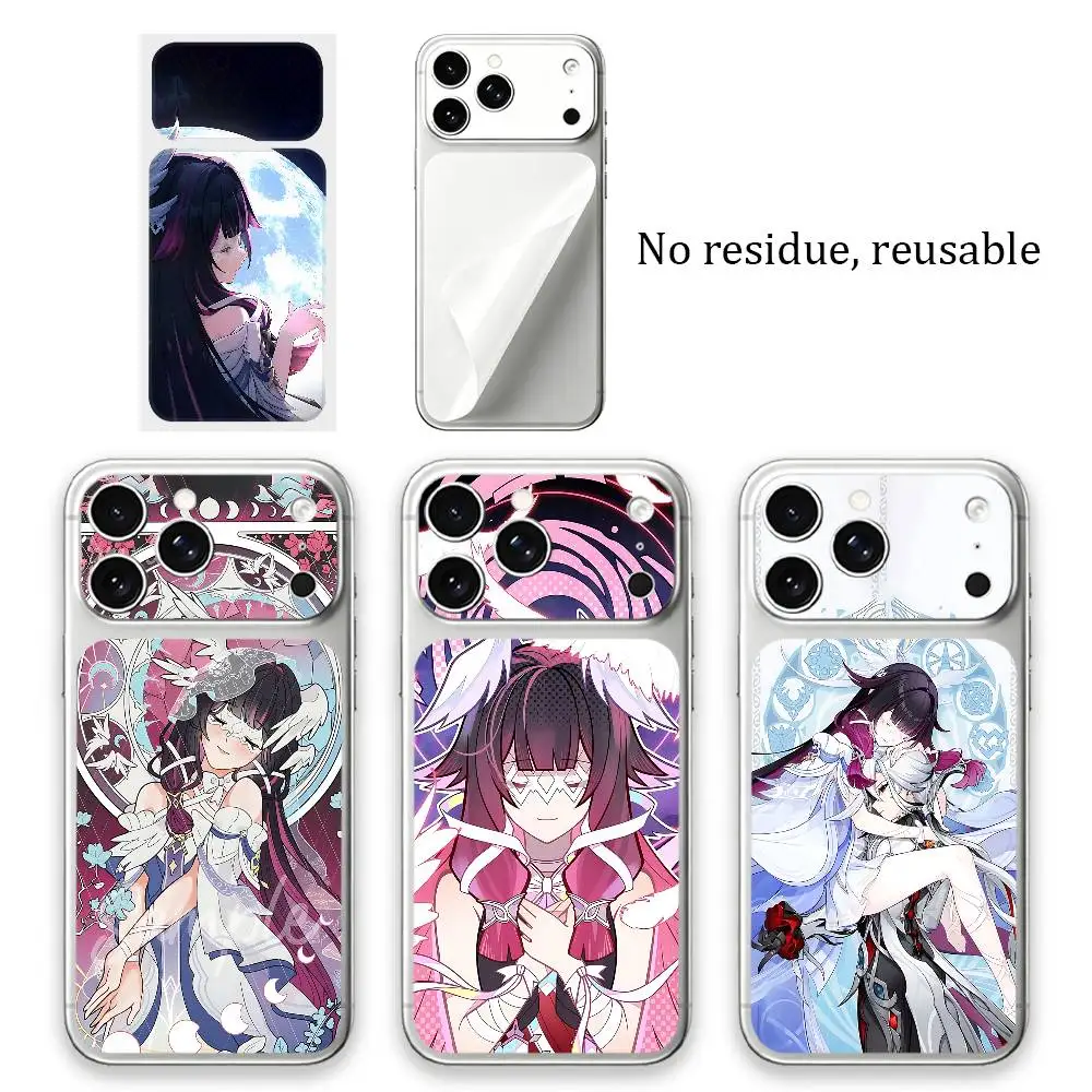 

Columbina Back Sticker For iPhone 17 Pro Max 17 Pro Anti-Fingerprint Decal