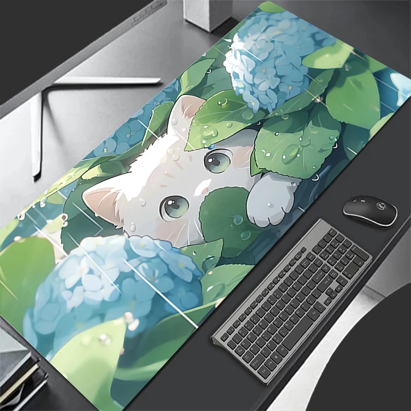 

Mousepad Pattern Game Pad Rubber HD Mouse Pad PC Accessories Desk Mat Non Slip Office Table Mat Flower Cats Gamer Keyboard Pad