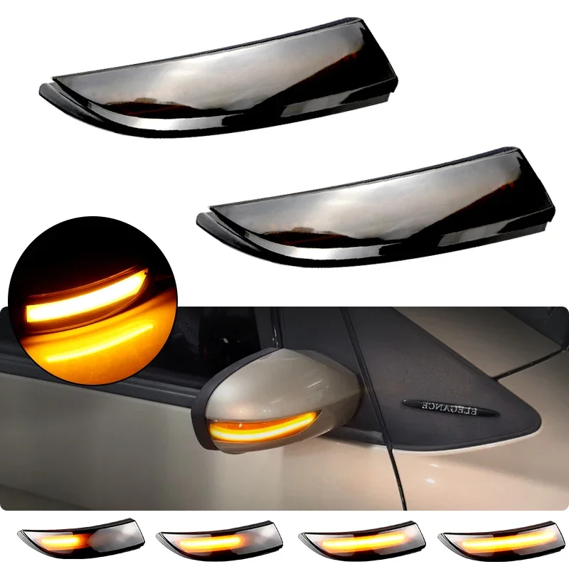 

Dynamic Blinker For Ford Fiesta Mk7 08-17 LED Turn Signal Light Side Lamp for Ford B-Max LED Turn Signal Mirror Indicator Lights