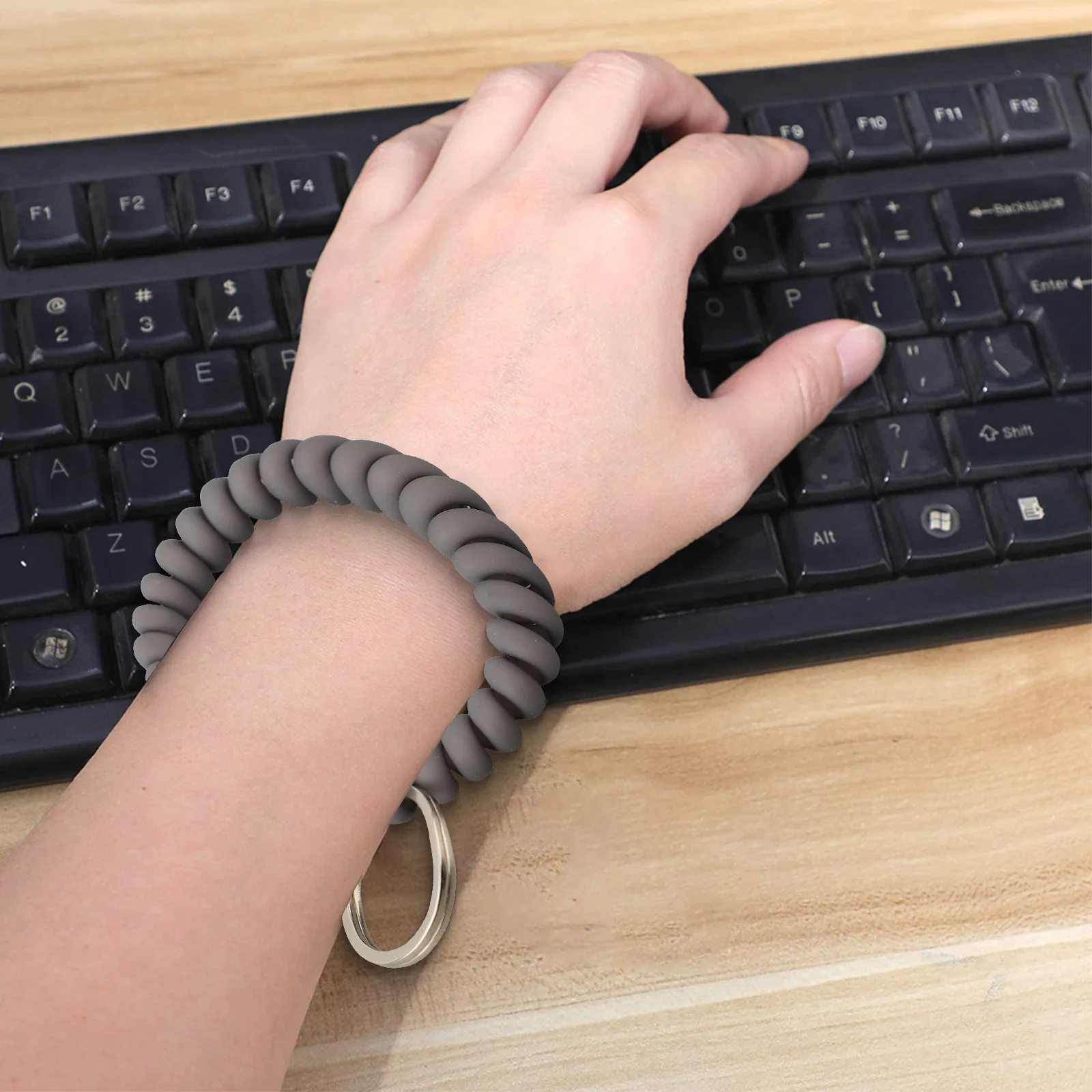 Wristlet Keychain Tretchable Wristband Reliable Wrist Key 6PCS Holder For Sauna Gym Multi-functionality Strong And Flexible