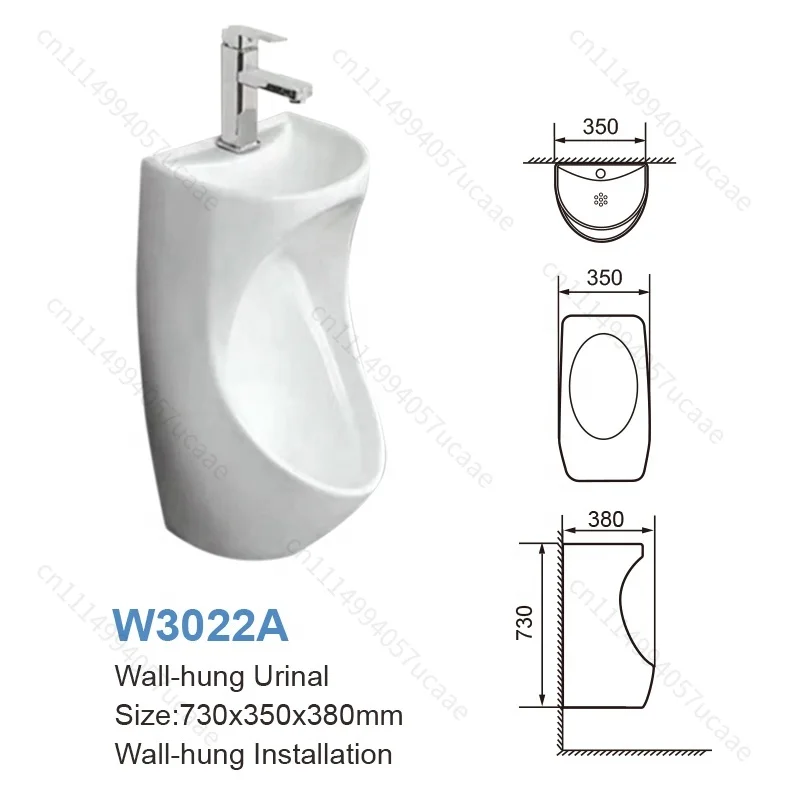 Auto Flush Urinal Sensor Wall Mounted Men Urinal Toilet Bowl Hanger Toilet Bowl Cleaner