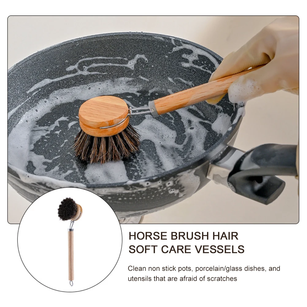 

Household Washing Pot Brush Portable Long Handled Utility Scrub Brushes For Cleaning Dishes