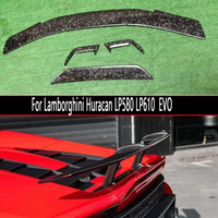 For Lamborghini Huracan LP580 LP610 EVO Carbon Fiber Spoiler Tail fins Rear Spoiler Guide Rear Wing 580 610 Diverter body kit