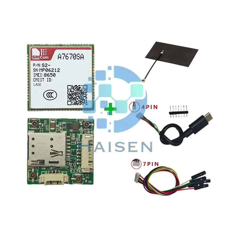 HAISEN SIMCOM A7670SA-LASE Core Board With Cable A7670SA-LASE Development Board CAT1 Support Data+Voice A7670