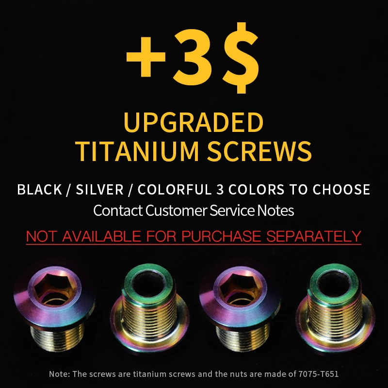 

Upgraded titanium screws（This link will not be shipped if you order it alone）