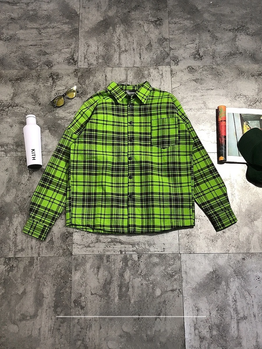 

Женская рубашка в клетку с длинным рукавом, повседневная, свободного кроя, из хлопка, весна-осень, с графическим принтом