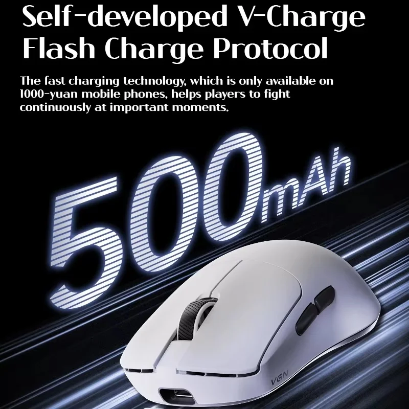 Mouse da gioco Bluetooth ultra wireless VGN Y2 PAW3950 8000HZ 30000 DPI Mouse da gioco Esport ultraleggero tri-modale per laptop Tablet PC