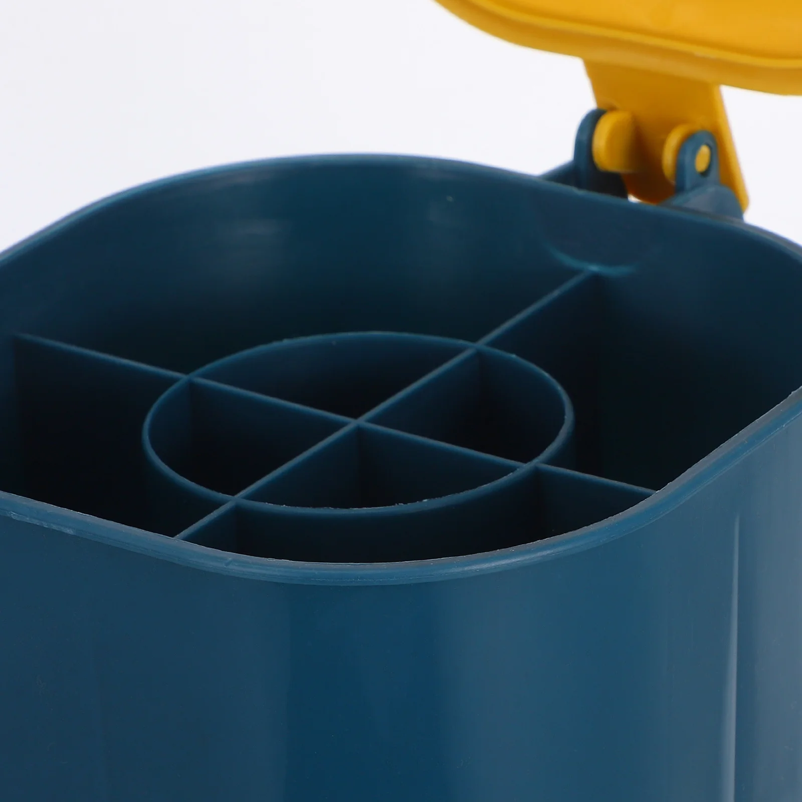 4 مقصورات صندوق توابل حاوية تخزين توابل المطبخ البلاستيكية مع غطاء للسكر الملح Msg الحفاظ على النضارة المنظمة #4