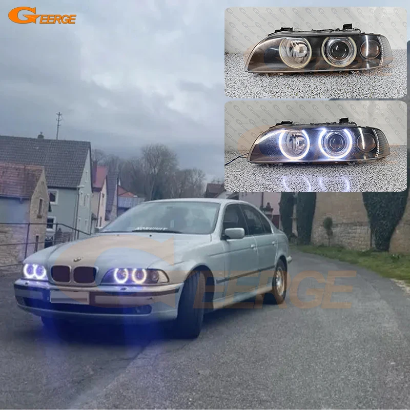 

For BMW E39 540i 530i 528i 525i 523i M5 1998 1999 2000 2001 2002 2003 Ultra Bright COB Led Angel Eyes Halo Rings Day Light