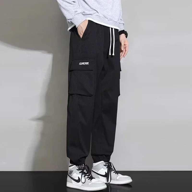 Workwear straight leg pants for men's spring and autumn 2023 new American fashion brand wide leg pants with loose and casual dra