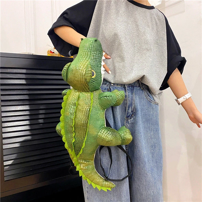 

New children backpack casual crocodile backpack parent-child simulated crocodile shoulder bag fashion child gift 01-BP-eyetgx