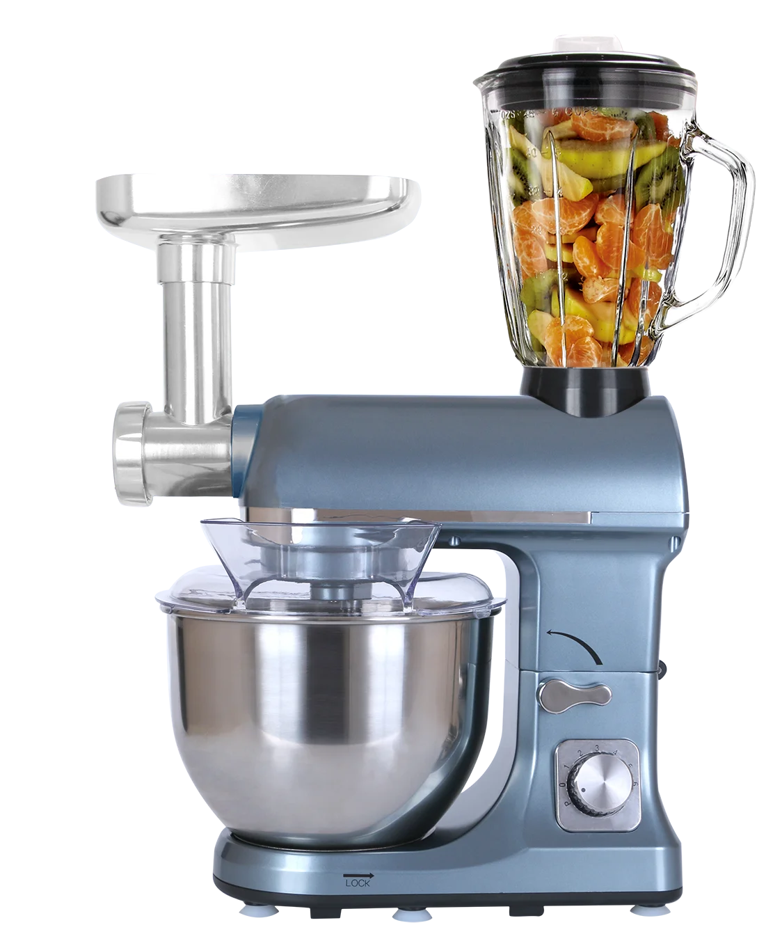 Kitchen 5L 500W Multi-Functional Stand Mixer Meat Grinder Sausage Stuffer Juice Blender