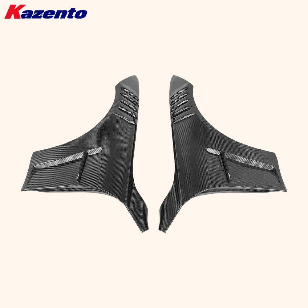 For BMW M3 F80 4D Sedan Saloon 2014-2018 Carbon KZ Style Vented Front Fender Pair