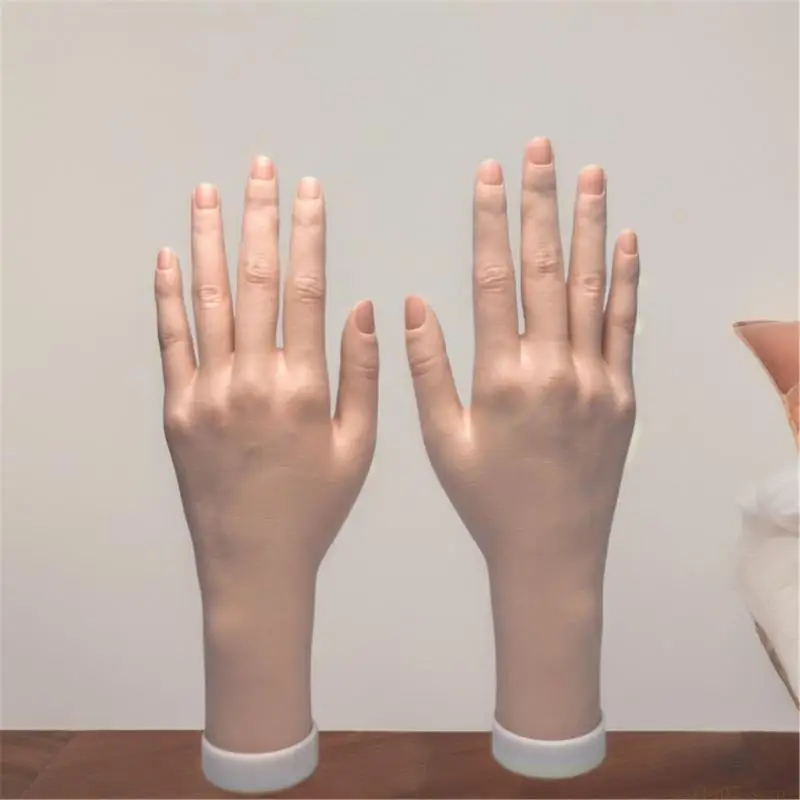 

D46E Professional Training Hand Model Realistic Soft Resin DIY Training Hand Model For Salon And Home DIY Projects