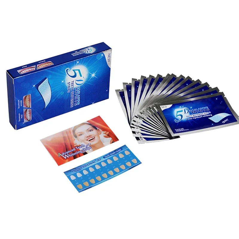 5D White Teeth Whitening Strips Professional Effects White Tooth Bristle Charcoal Toothbrush Dental Whitening Whitestrips