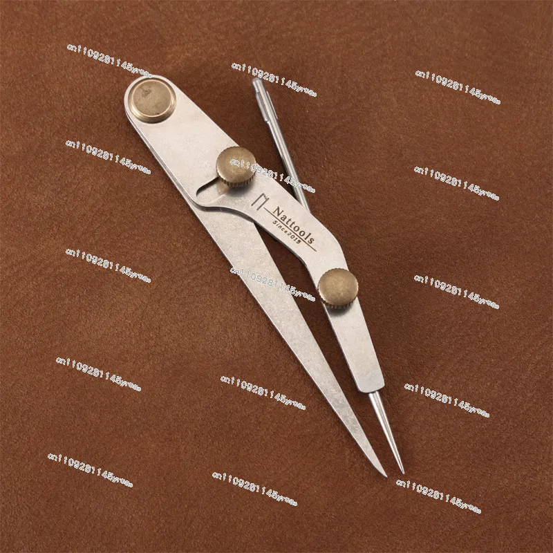 DIY LeatherCraft Silver Refill Marking Tool Gap Rule Lockable Spacing Gauge Leather Spacing Gauge Professional