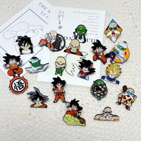 Anime Funny Cartoon Character Brooch Creative Enamel Pin Metal Badge Clothes Decorative Jewelry Gift for Friends