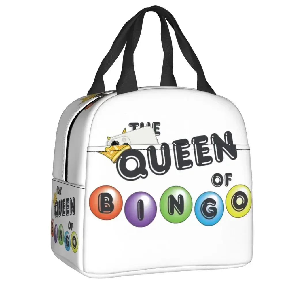 

Ланч-бокс Bingo Queen, женский водонепроницаемый термохолодильник, изолированная сумка для обеда, офисная работа, многоразовые сумки-тоут для пикника