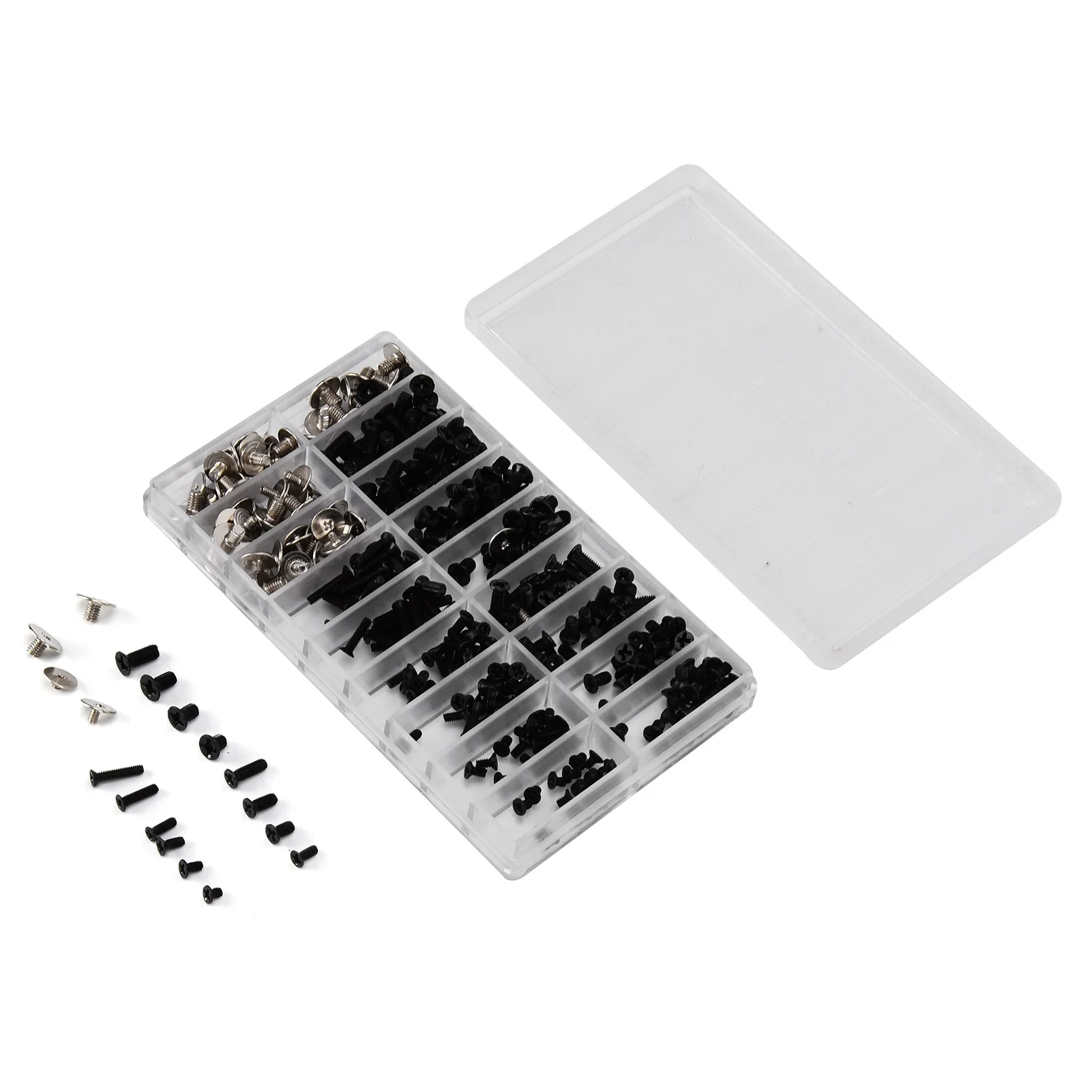360Pcs Computer Screws Kit Alloy Steel Micro Cross Screw Assortment Set M2 M2.5 M3 Fasteners