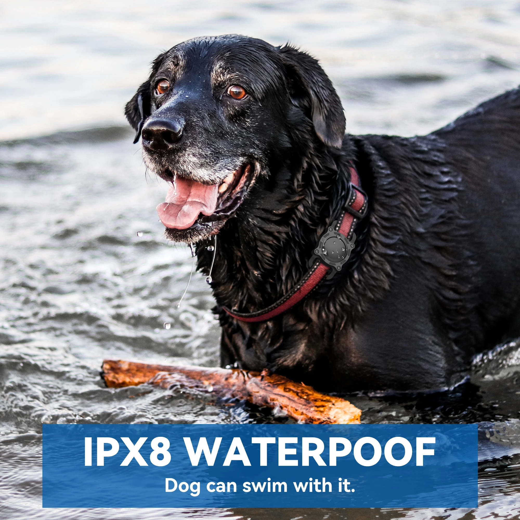 IPX8 Waterproof For Airtag Case Dog&Cat Collar Holder For Apple Airtags Dogs Holder GPS Tracker Air Tag Case Pets Backpack Belt