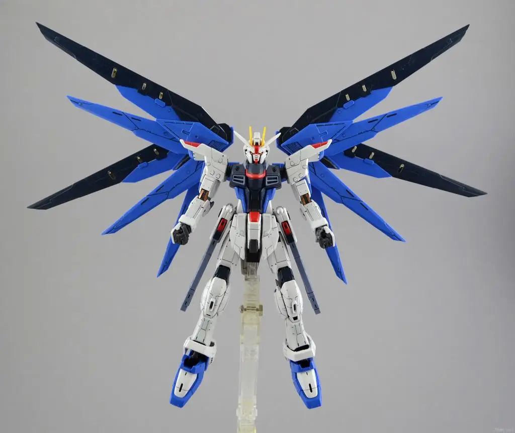 BANDAI RG 1/144 ZGMF-X10A Freedom Gundam figuras de acción Z.A.F.T traje móvil Gundam SEED Anime modelo Kit juguetes para niños colección