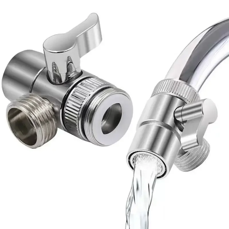 1pcs M22/M24 Switch Faucet Adapter Kitchen Sink Splitter Diverter Valve Water Tap Connector for Toilet Bidet Shower Bathroom