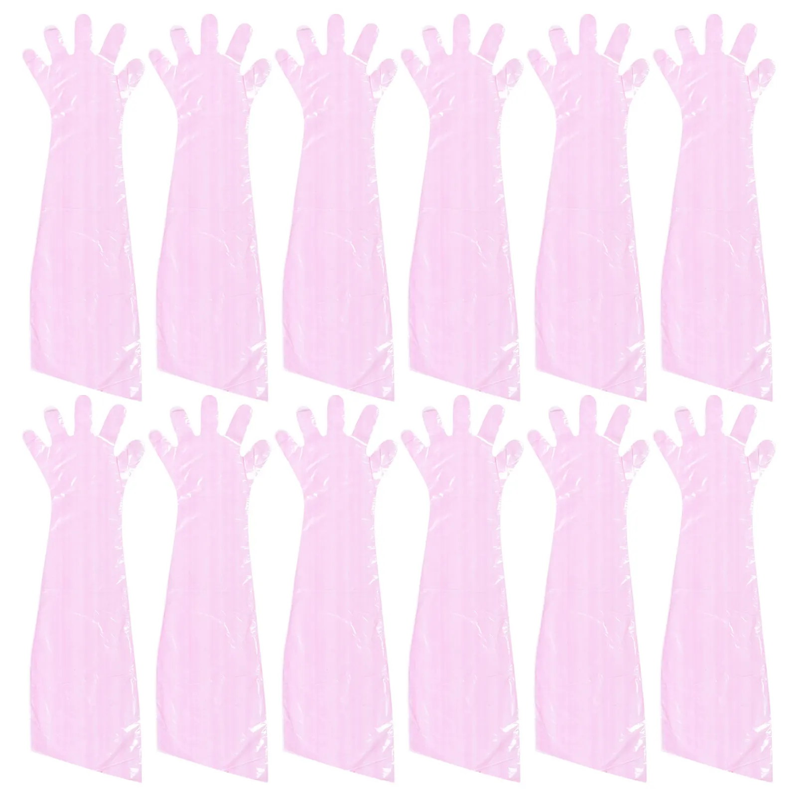 

50Pcs Professional Disposable Gloves Long Arm Protector Artificial Veterinary Midwifery Farm Plastic Gloves
